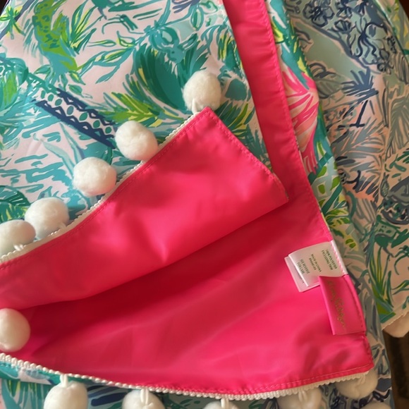 Lilly Pulitzer Christmas Tree Skirt Bohemian Queen Pom Pom Trim NWOT - Picture 7 of 9